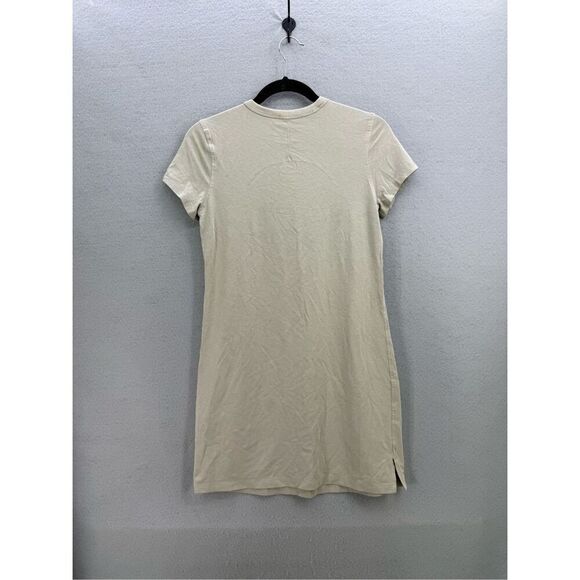 Lululemon Classic-Fit Cotton-Blend T-Shirt Dress Raw Linen Size S - Picture 3 of 10